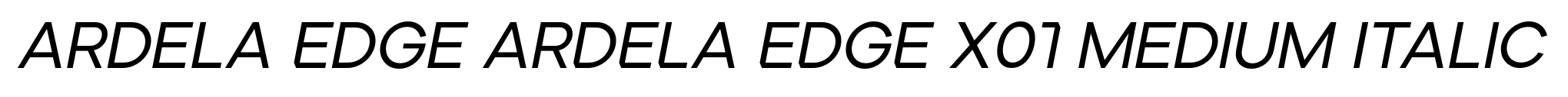 Ardela Edge ARDELA EDGE X01 Medium Italic image